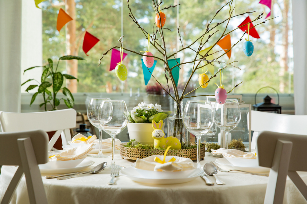 velikonoční jídelní stůl