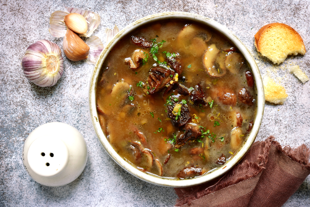 Ověřený recept - houbová polévka ze sušených hub