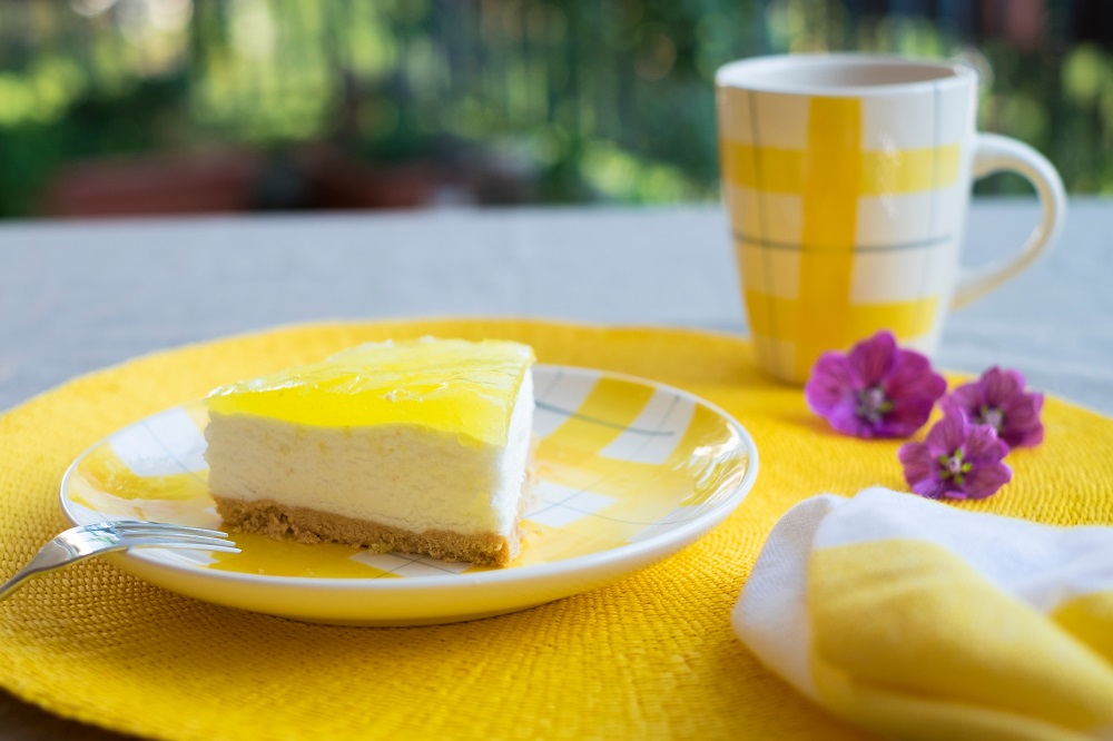 Nepečený citronový cheesecake